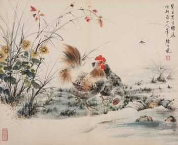 雙雞圖