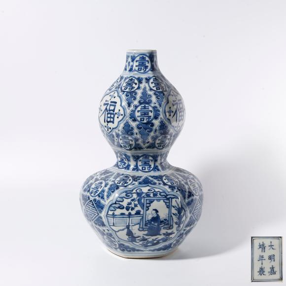 千美會(huì)|2026夏季拍賣第五次唐物セレクション青花福壽萬(wàn)代紋葫蘆瓶