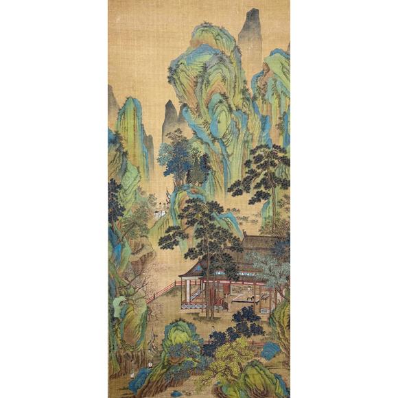鐮倉美術|藝術品拍賣會（第十三回)仇英  晝錦堂圖