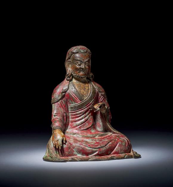 中国　古銅　山水人物文刻　如意　U　R6753 古董文玩_古董文玩拍卖_古董文玩鉴定估价_易拍全球古董文玩拍卖
