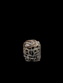 A CELADON JADE GROUP, China, 19th / 20th century