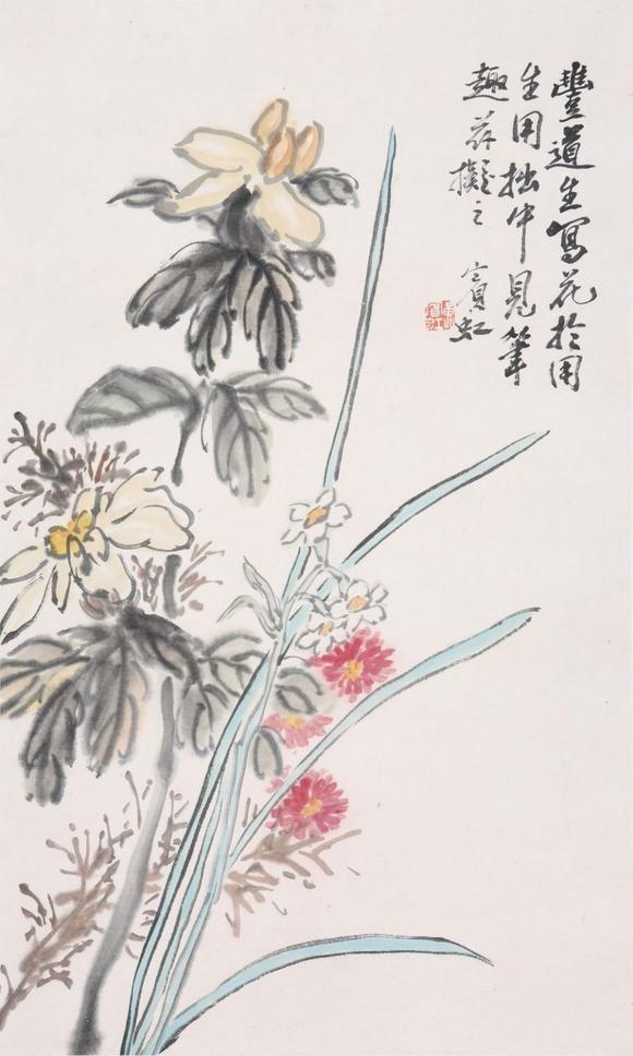 東京SAKURA拍賣（櫻花拍賣）黃賓虹 花卉