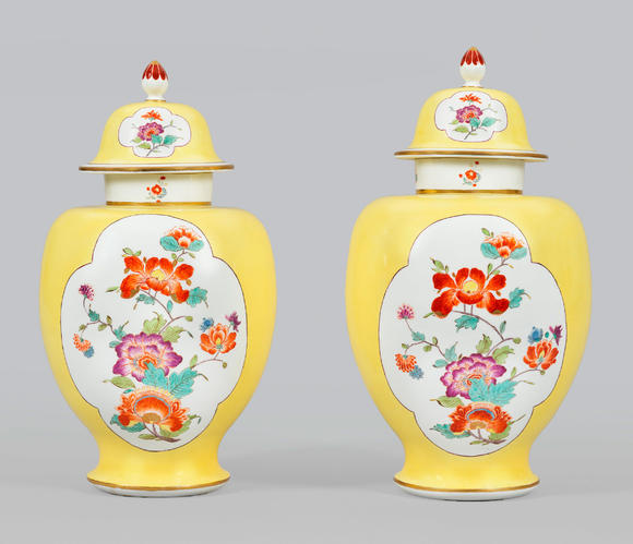 Schloss-Ahlden|196期中西藝術(shù)精品Paar gro?e Meissen "Augustus Rex"-Vasen