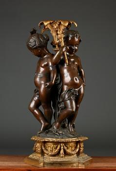 A large and fine ornament in bronze \