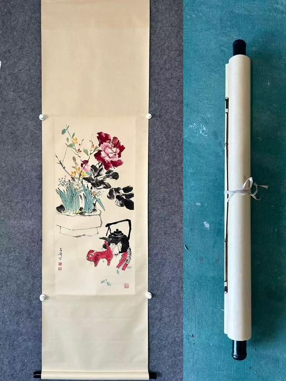 日本松町古美王雪濤 富貴長春