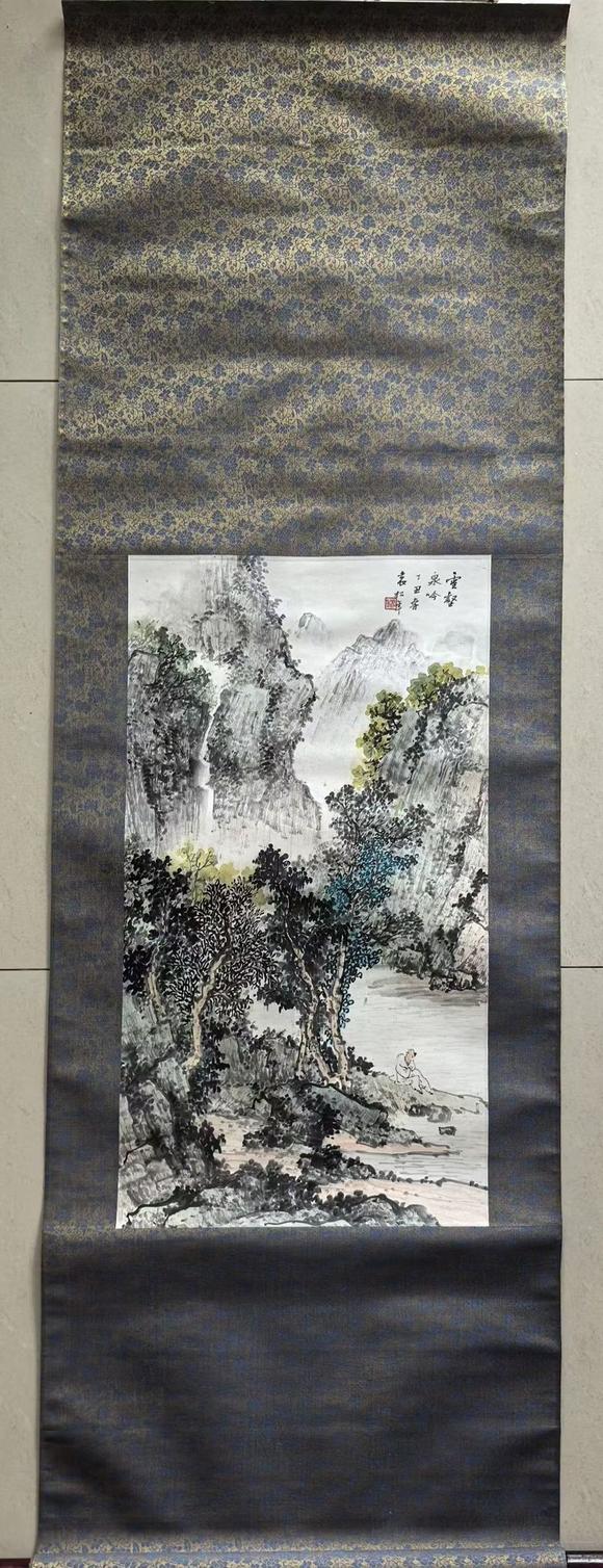 日本松町古美袁松年 山水