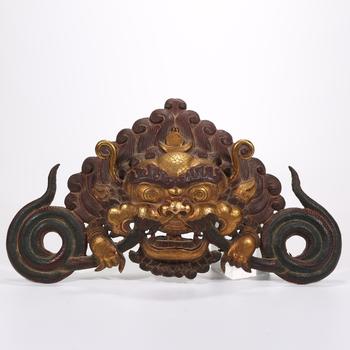 銅鎏金錘疊支巴紮