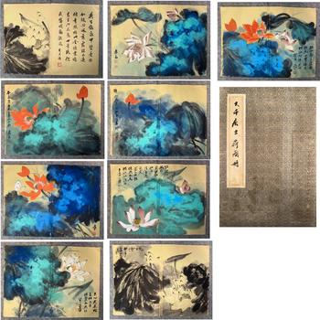 張大千 荷花冊頁