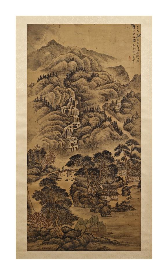 京都粵盛美術(shù)王翚/溪山訪友圖