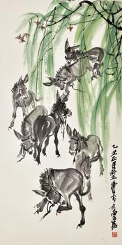 黃胄 群驢圖
