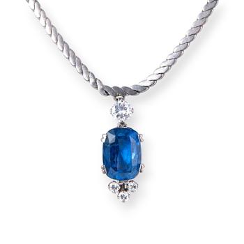 Saphir-Diamantcollier