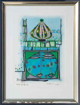 Friedensreich Hundertwasser (Wien 1928 - vor Australien 2000). Homo Humus come va.
