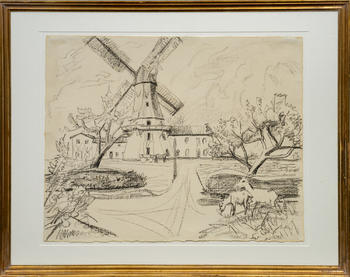 Erich Heckel (D?beln 1883 - Radolfzell/Bodensee 1970). Mill.