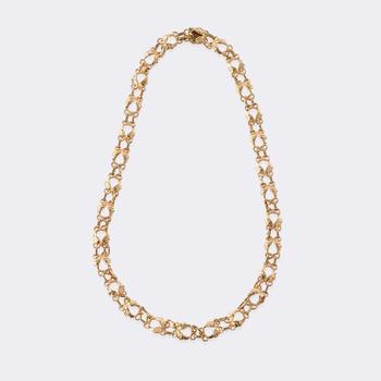 Georg Jensen (Kopenhagen 1866 - Hellerup/Kopenhagen 1935). A Rare Art-déco Gold Necklace No. 249.