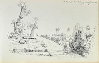 Drawings and watercolors from the private sketching diary of Major-General Frederick Stafford Hewett (1826-1880), comprising an album with 159 drawing