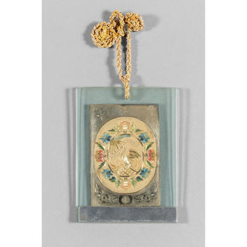 Carnet de bal in argento e ricamo,