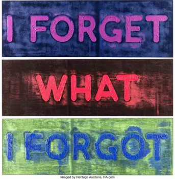 Mel Bochner (1940-2025) I Forget What I Forgot (