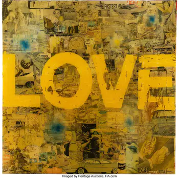 Greg Miller (b. 1951) Love #3, 2008 Mixed media