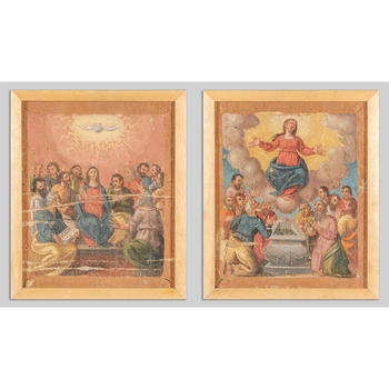 Scuola italiana sec.XVIII "Scene della vita della