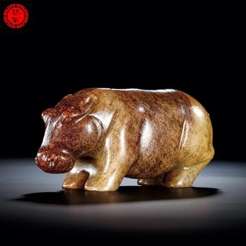 明 圓雕河馬