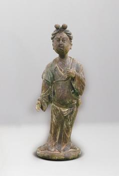 唐  木加彩仕女