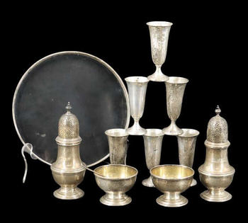 STERLING. Asstd. Sterling Hollowware Incl. T&amp;Co.