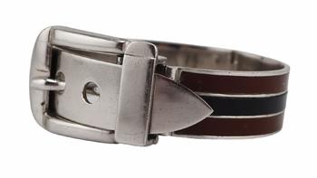 JEWELRY. Gucci Brown and Black Enamel Bracelet.