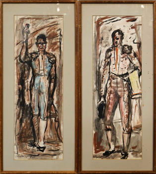 LLOYD LOZES GOFF (AMERICAN, 1918-1982) [2 WORKS].