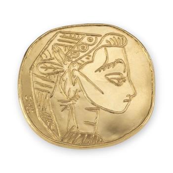 PABLO PICASSO (NACH) – 'PROFIL DE JACQUELINE' (MEDAILLON)