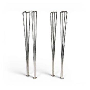 ARNE JACOBSEN – VIER TISCHBEINE MIT HALTERUNG
