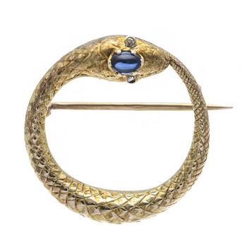 Symbol brooch GG 585/000 in the sha