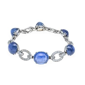 Outstanding sapphire and diamond br