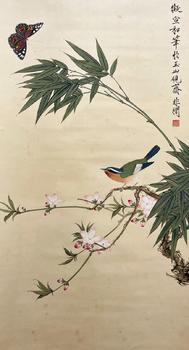 花鳥(niǎo) 54*100 紙本立軸