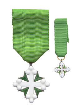 Italie / Royaume d'Italie, Ordre des Saints Maurice et Lazare, fondé en 1572, croix de Chevalier