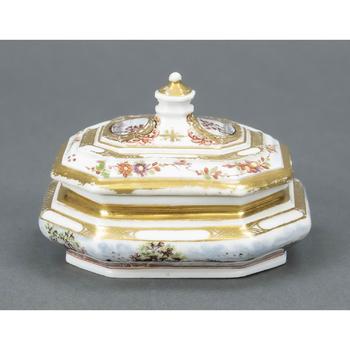 Zuckerdose, Meissen, K.P.M. Marke 1