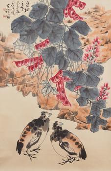 李苦禪紙本花鳥(niǎo)圖畫