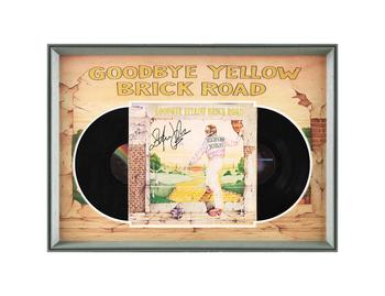 Elton John signed vinyl record of "Goodbye Yellow Brick Road"