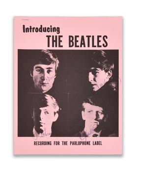 The Beatles, Fully Signed “Introducing The Beatles” Promotional Poster (Parlophone)