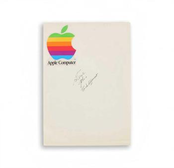 Steve Jobs Signed Letterhead with 'I Love Manufacturing' Inscription