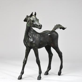 Bronze Horse Sculpture Signed By Artist Nancy Jo Rieke 1988 1/50