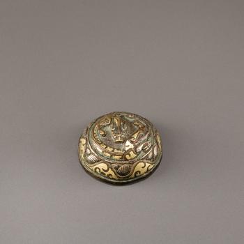 漢 銅錯(cuò)金螭龍鎮(zhèn)