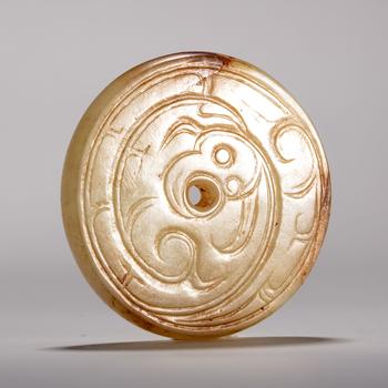 白玉龍鳳紋總束