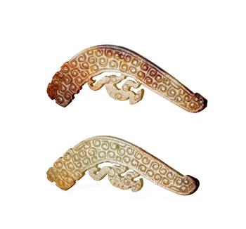 出廓龍紋玉珩一對(duì)