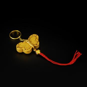 Solid Gold Filigree Inlaid Butterfly-Shaped Sachet