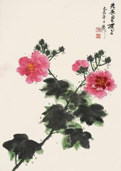 謝稚柳（1910-1997）?芙蓉花