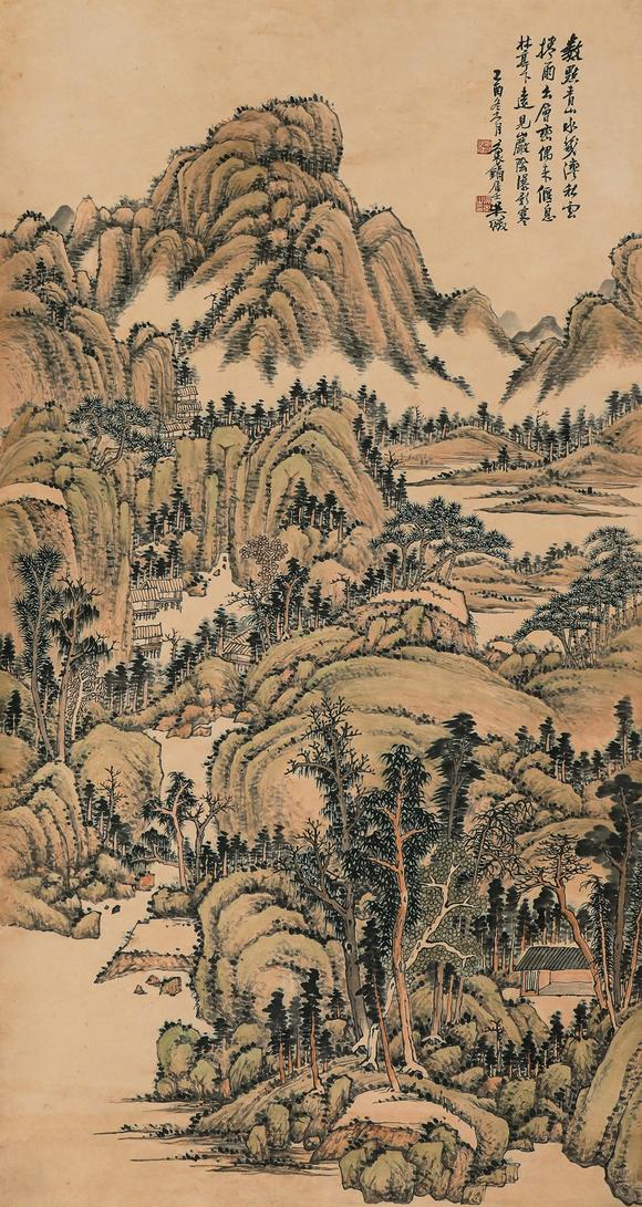 中鴻信|中鴻信2026春季拍賣(mài)會(huì)吳待秋（1878-1949）?層巒疊翠圖