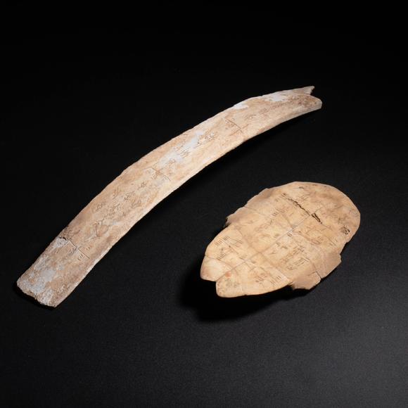 （和正堂株式會(huì)社）吉祥美術(shù)|日本·吉祥美術(shù)俱樂部 第19回仲夏珍品拍賣會(huì)商 甲骨文2點(diǎn)