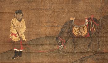 佚名?胡人飼馬圖