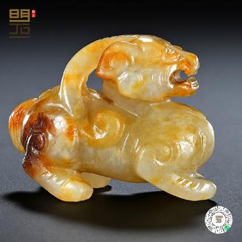 明 白玉辟邪獸