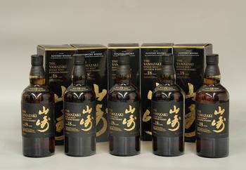 山崎18年 5支 原箱附